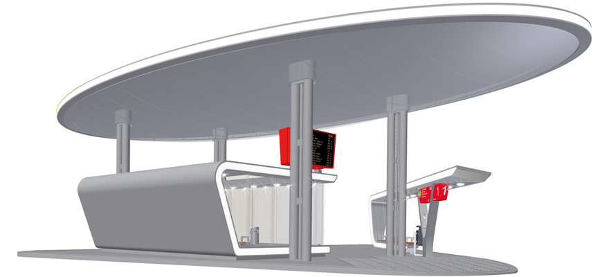H0-Hauptgebäude Busbahnhof Halle/Saale