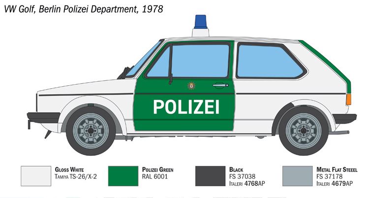 1:24 VW Golf Mk.I POLIZEI