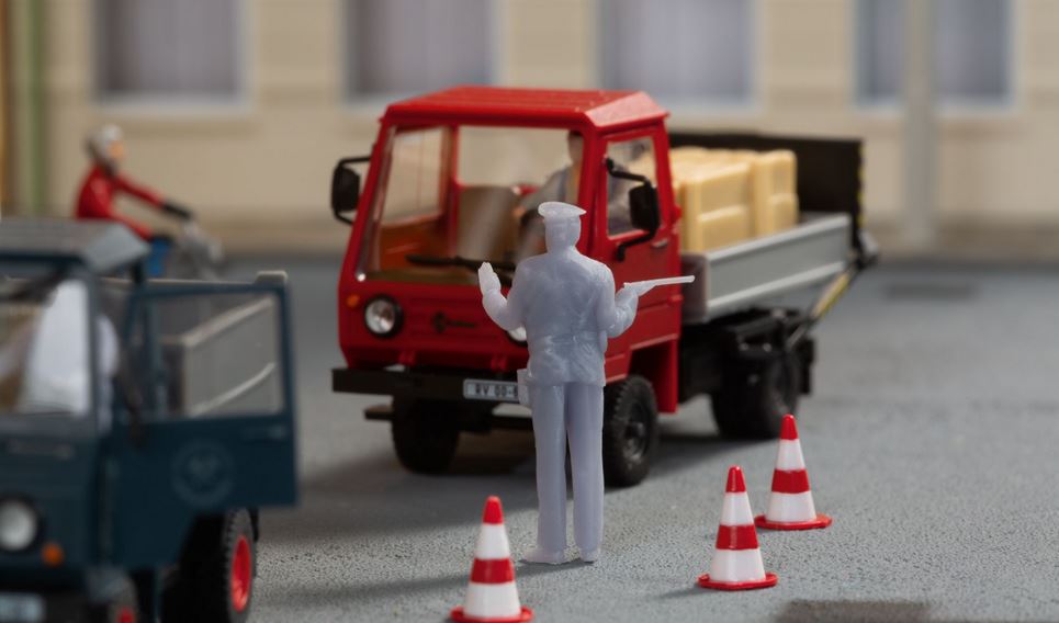 H0-Figuren Verkehrskontrolle