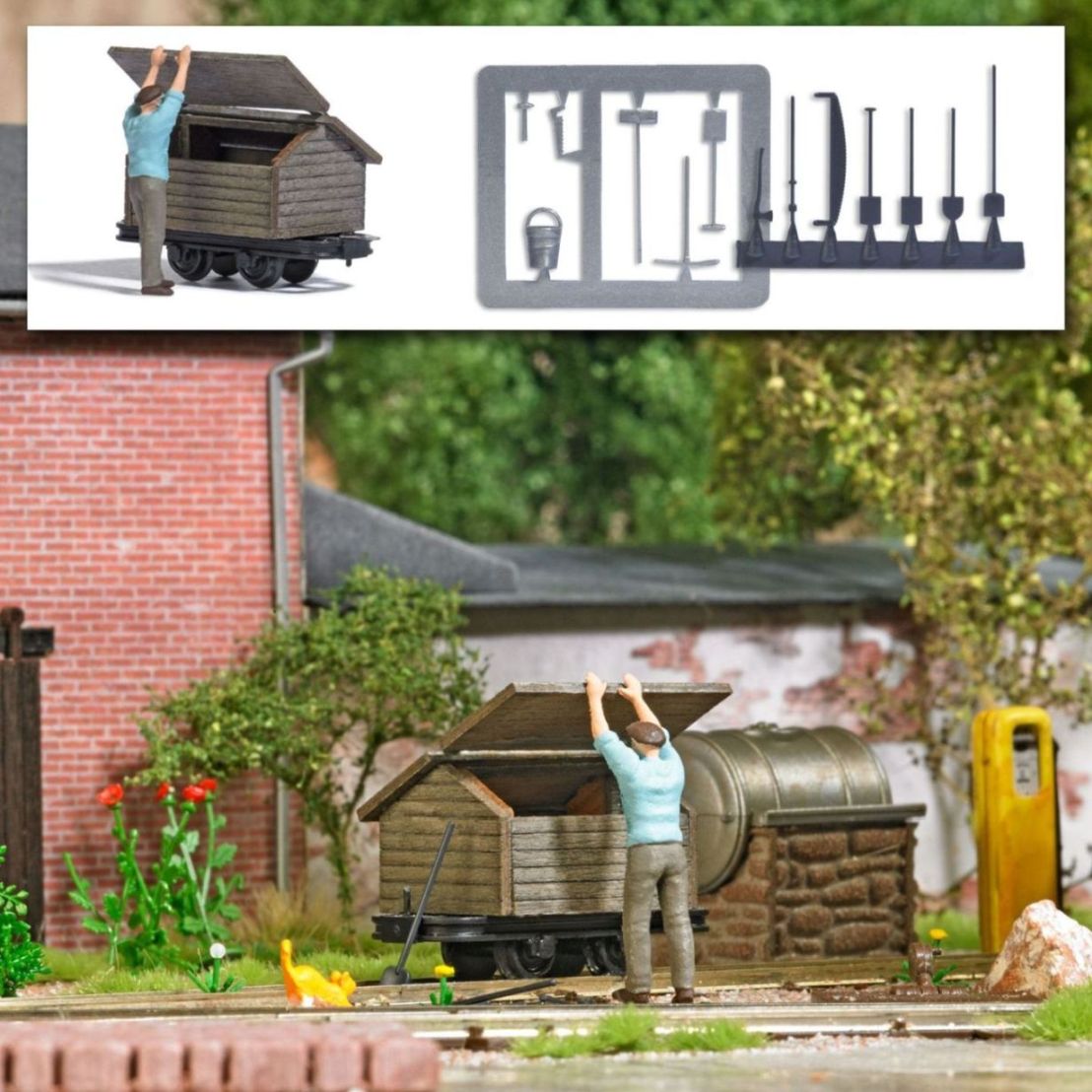 H0f-Action-Set: Werkzeugwagen öffnen