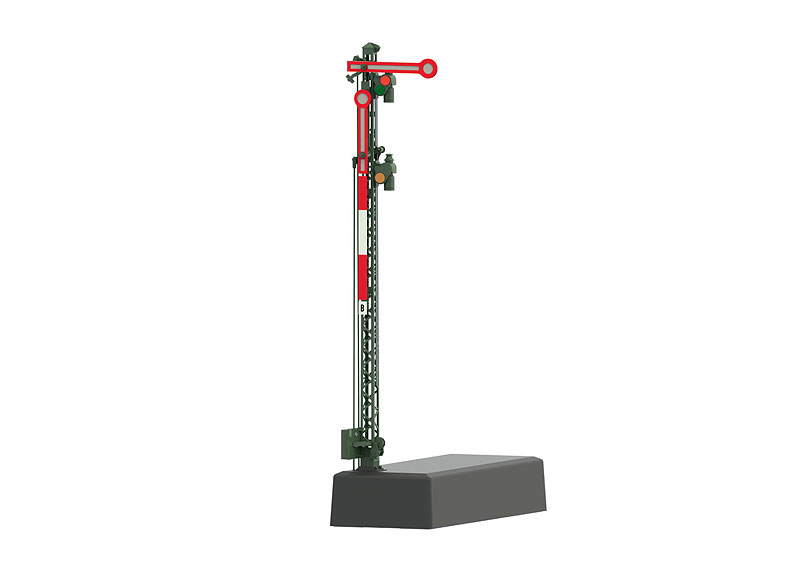 H0-Form-Hauptsignal (Gittermast)Hp1+Hp2