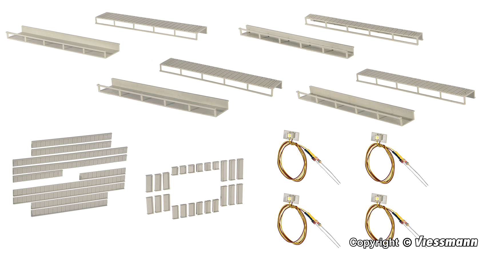 Startset Etageninnenbeleuchtung, 4 LEDs
