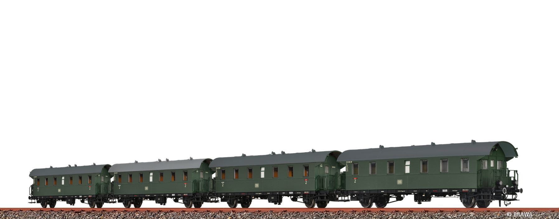 H0-Personenwagen-DB, Ep.III, DC+ LED