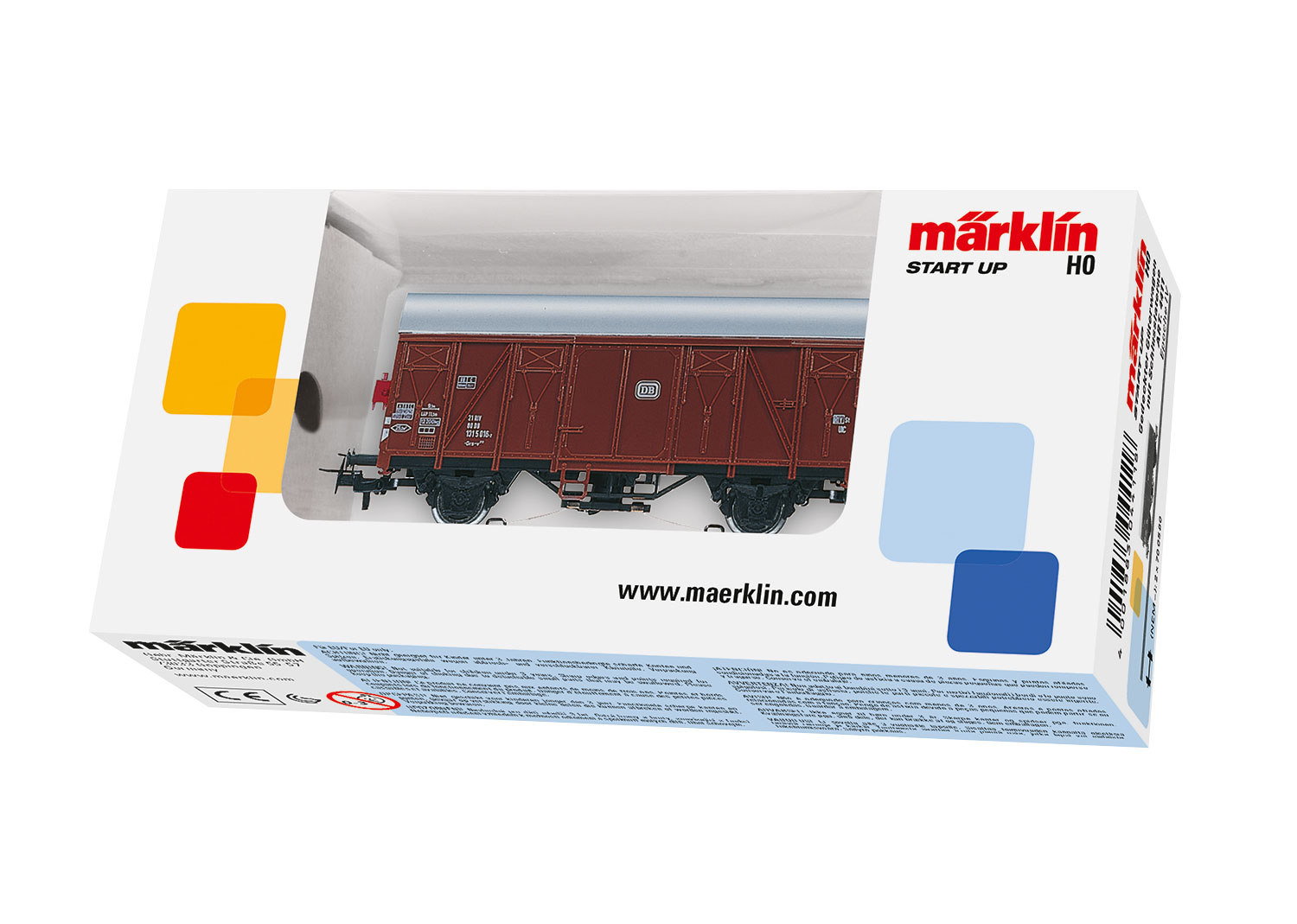 Gedeckter Güterwagen mit Schlusslicht,DB