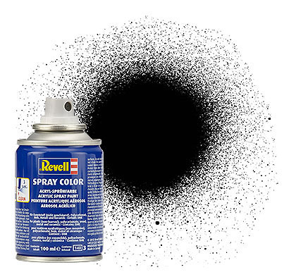 Spray schwarz, seidenmatt, 100ml