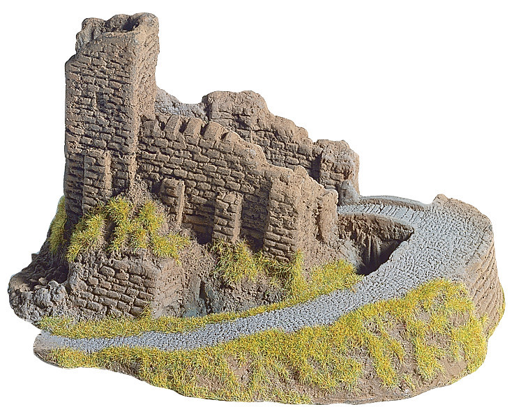H0/TT/N-Burgruine 16x13cm, 10cm hoch