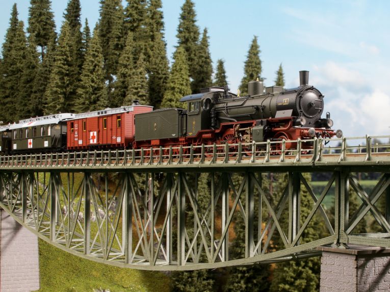 H0-Fischbauchbrücke,  540 mm lang