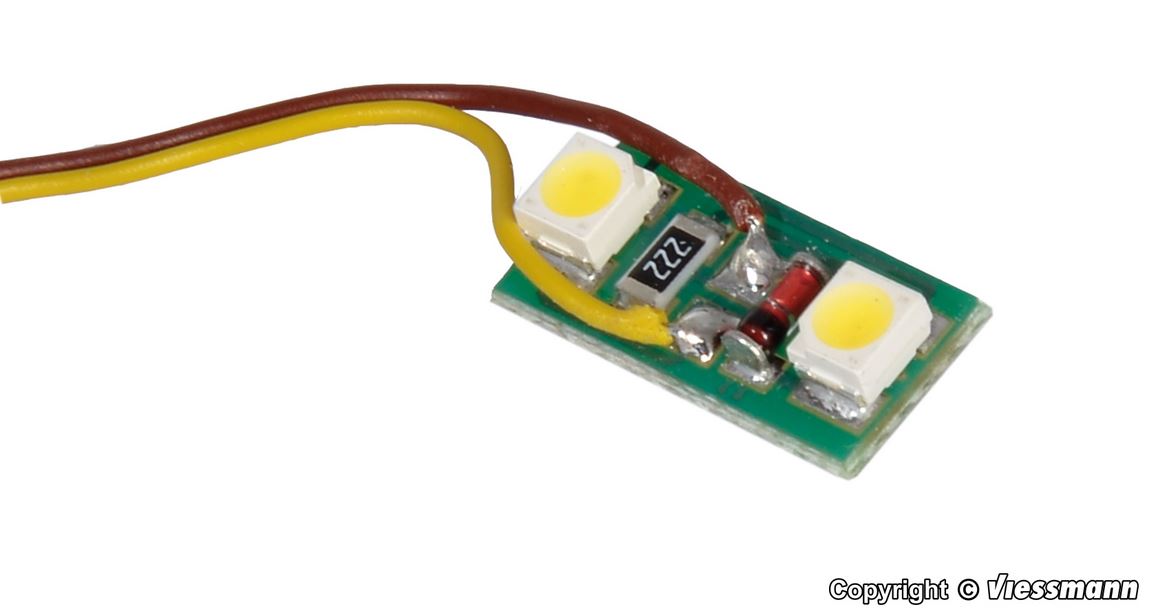 Hausbeleuchtung, 2 LEDs warmweiß 3 Stück