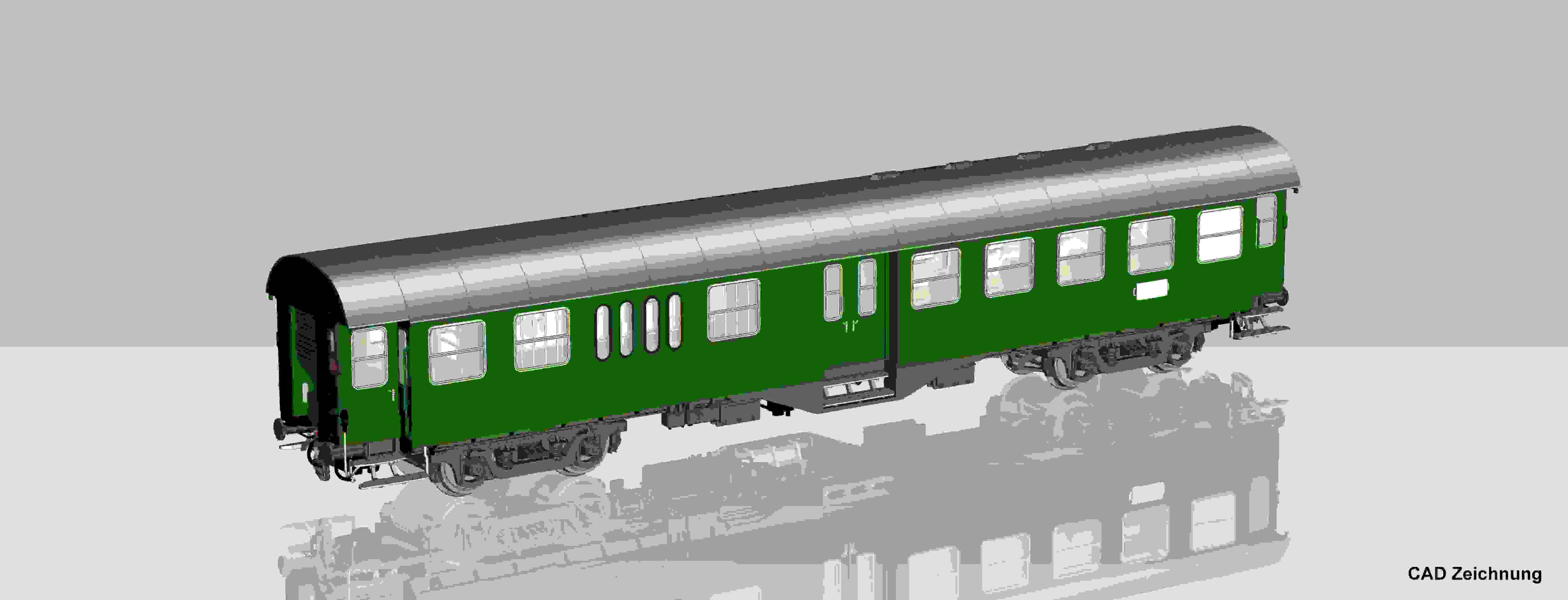 Umbauwagen 2. Kl. mit Gepäckabteil BD4y