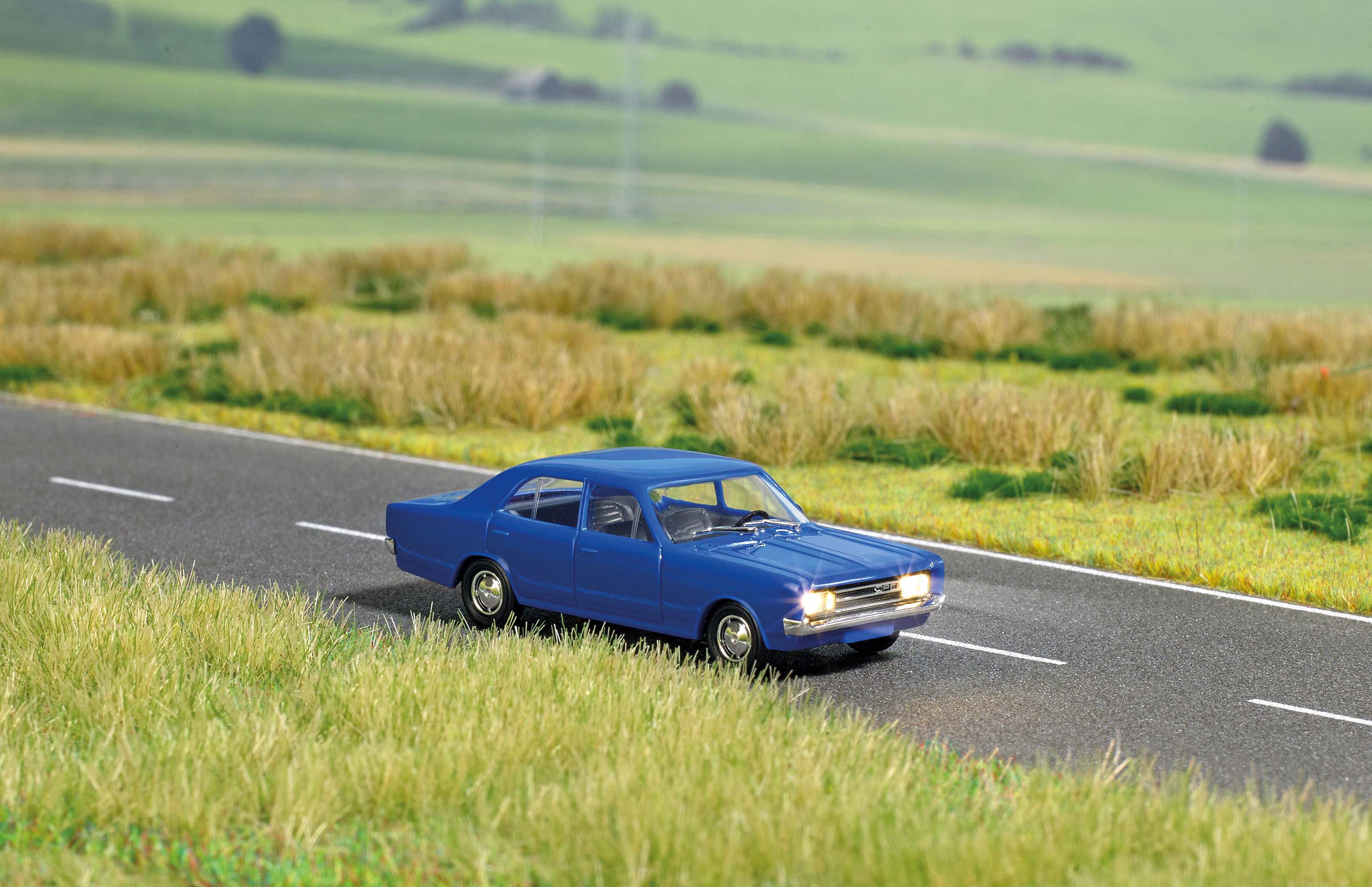 Opel Rekord C mit Beleuchtung