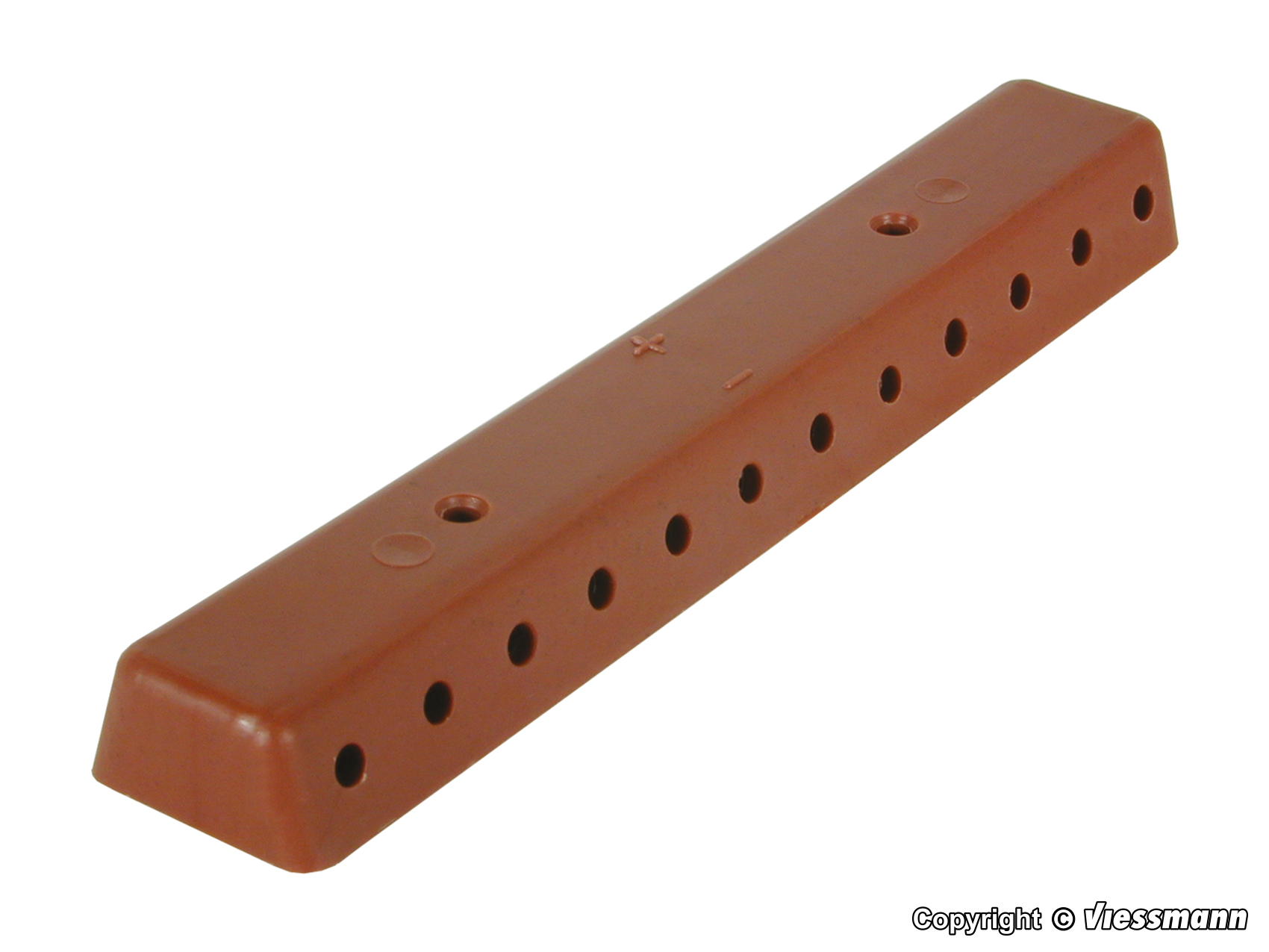 2 Verteilerleiste braun mit Schrauben