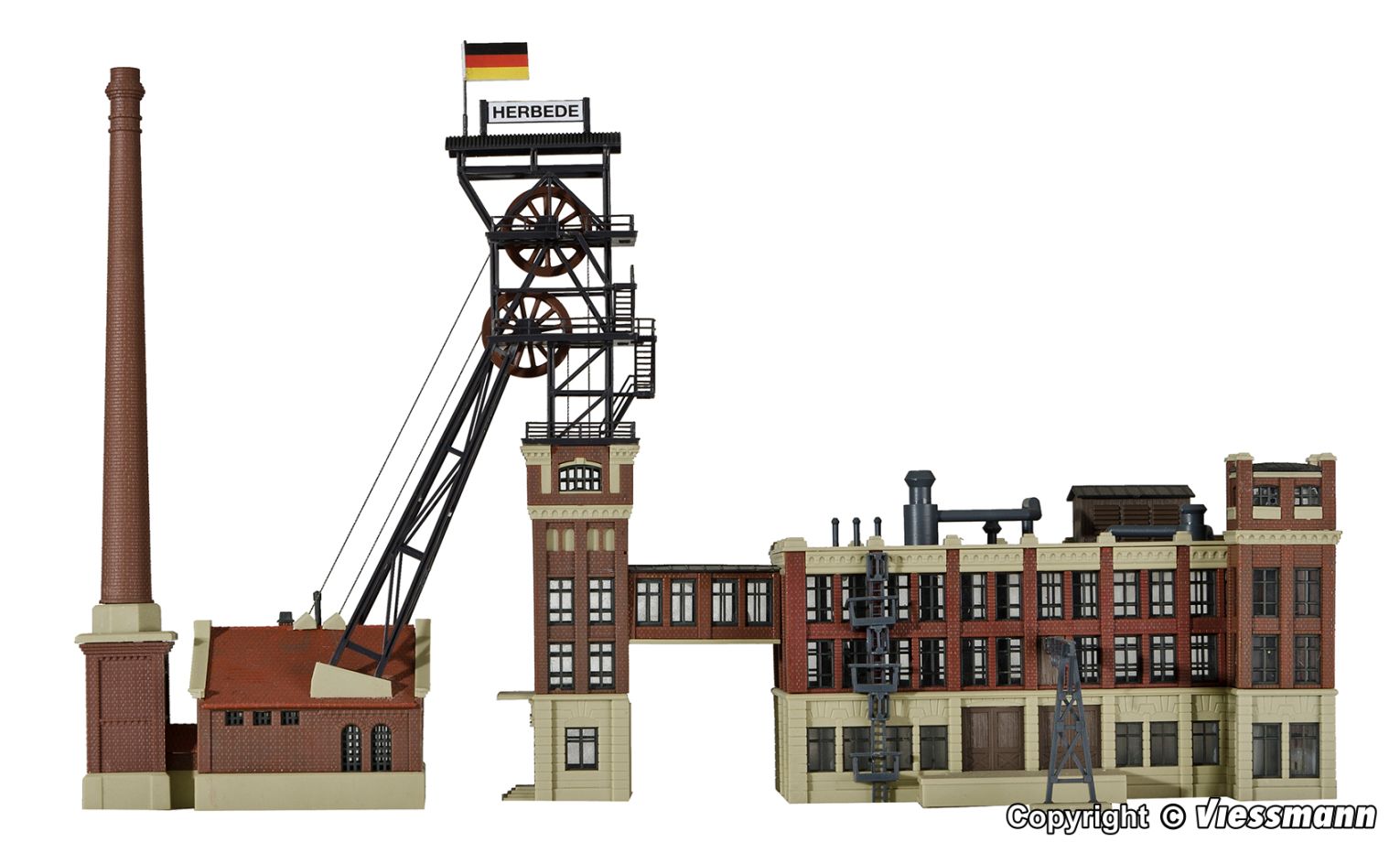 N-Förderturm mit Maschinenhaus
