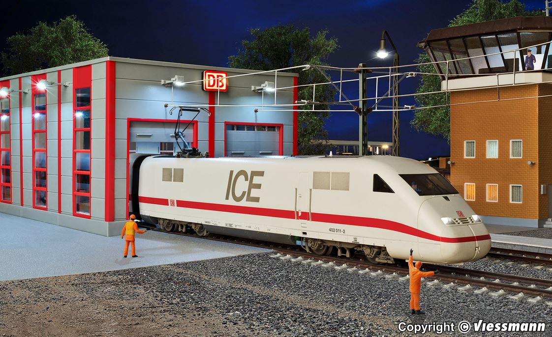 H0-Wartungshalle Deutsche Bahn, modern