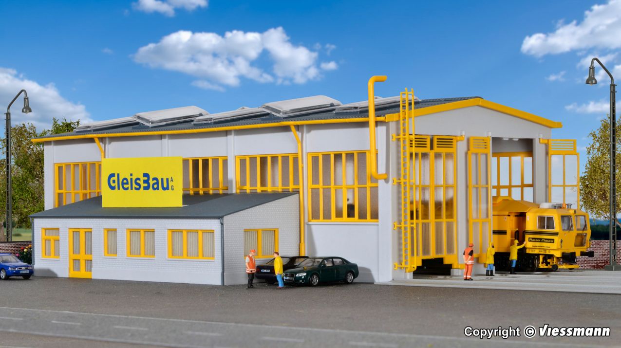 H0-Wartungshalle GleisBau