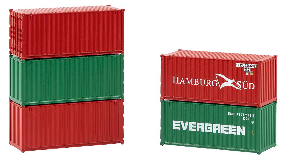 H0-20 Container, 5er-Set