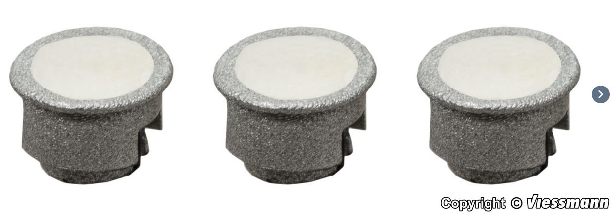H0-Einbaustrahler modern, LED warmweiß