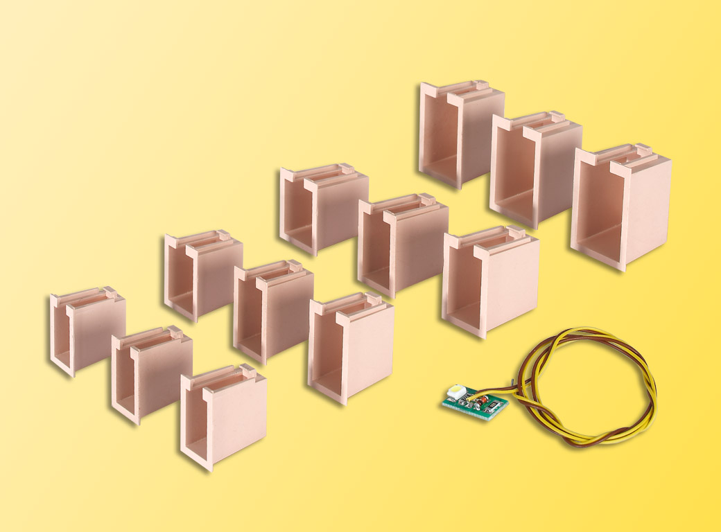 Hausbeleuchtungs-Startset, 12 Boxen, LED