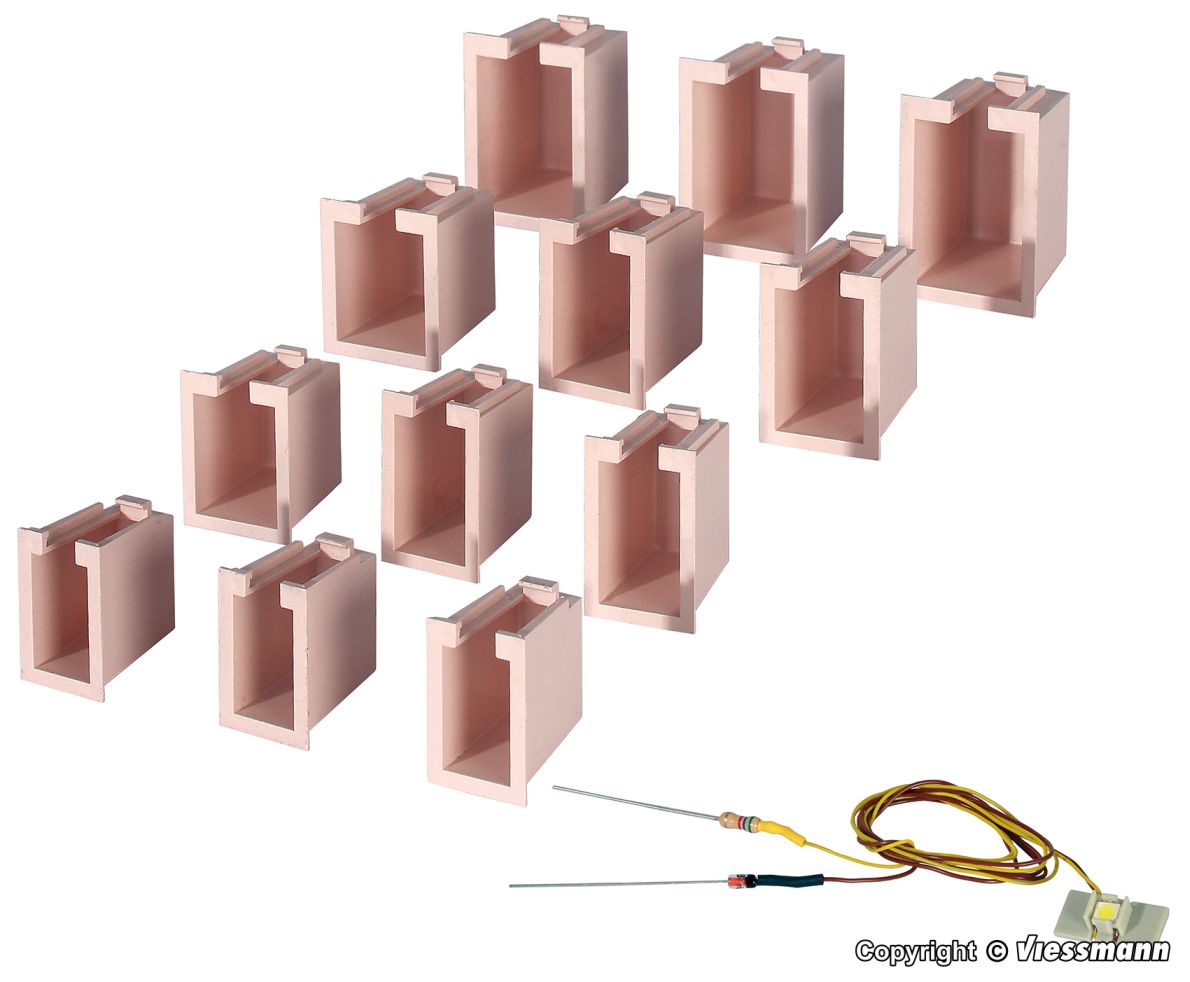 Hausbeleuchtungs-Startset, 12 Boxen, LED
