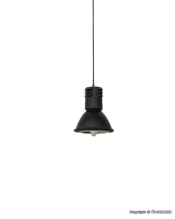 H0-Hängende Industrieleuchte LEDwarmweiß