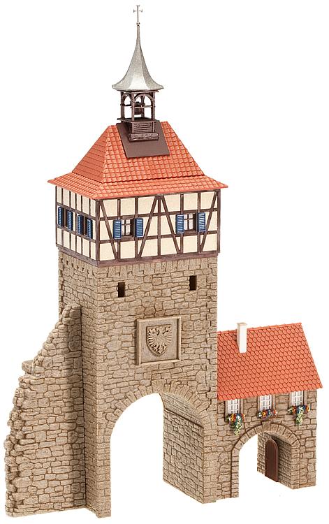 H0-Stadttor mit Torhaus