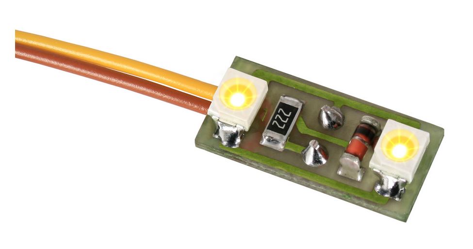 Hausbeleuchtung, 2 LEDs warmweiß 3 Stück