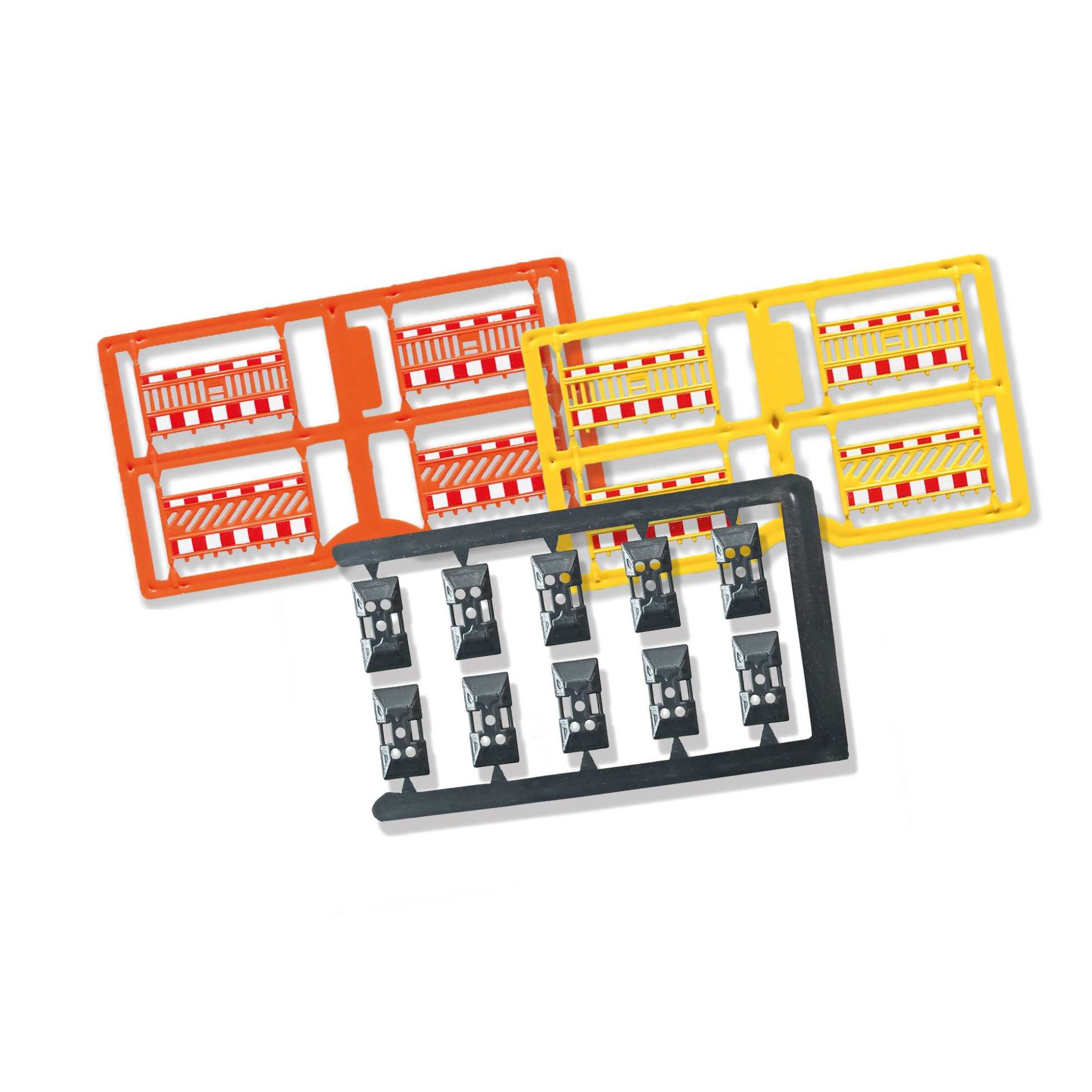 Schrankenzaun gelb/orange