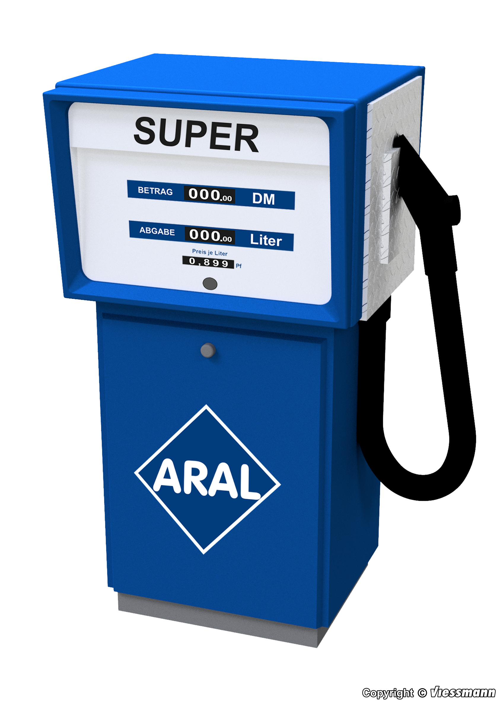 H0-Zapfsäule ARAL mit LED-Beleuchtung