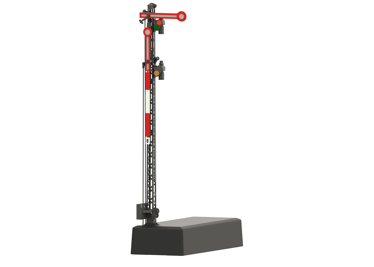 Hauptsignal mit Gittermast, Hp0/Hp1/Hp 2