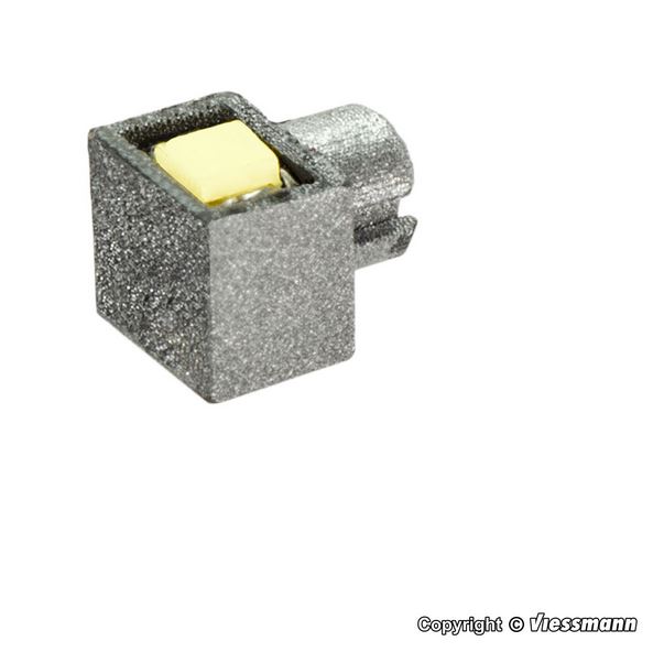 H0-Wandleuchte modern, 2 LEDs warmweiß
