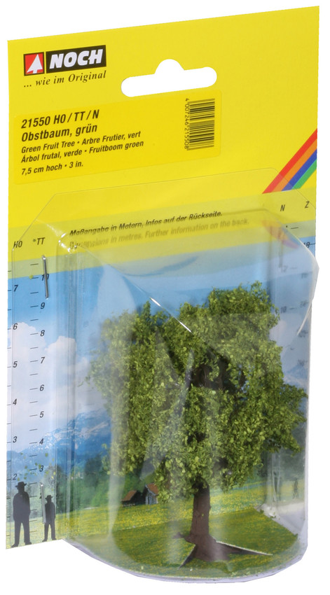 H0/TT/N-Obstbaum, grün 75 mm hoch
