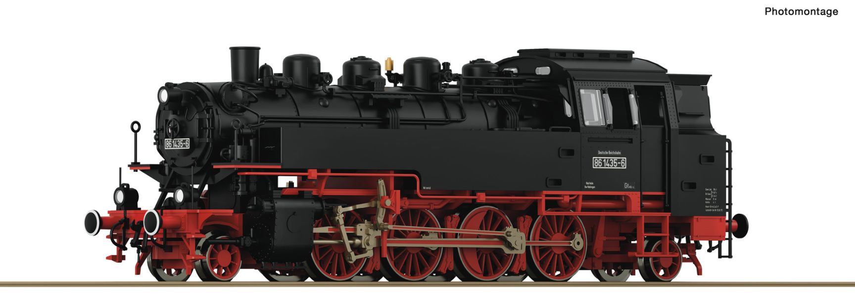 DC-Dampflokomotive 86 1435-6, DR, Ep.IV