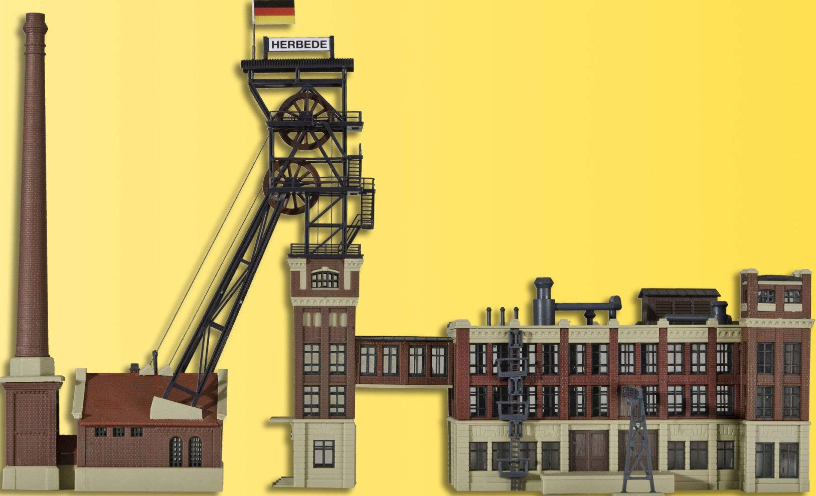 N-Förderturm mit Maschinenhaus