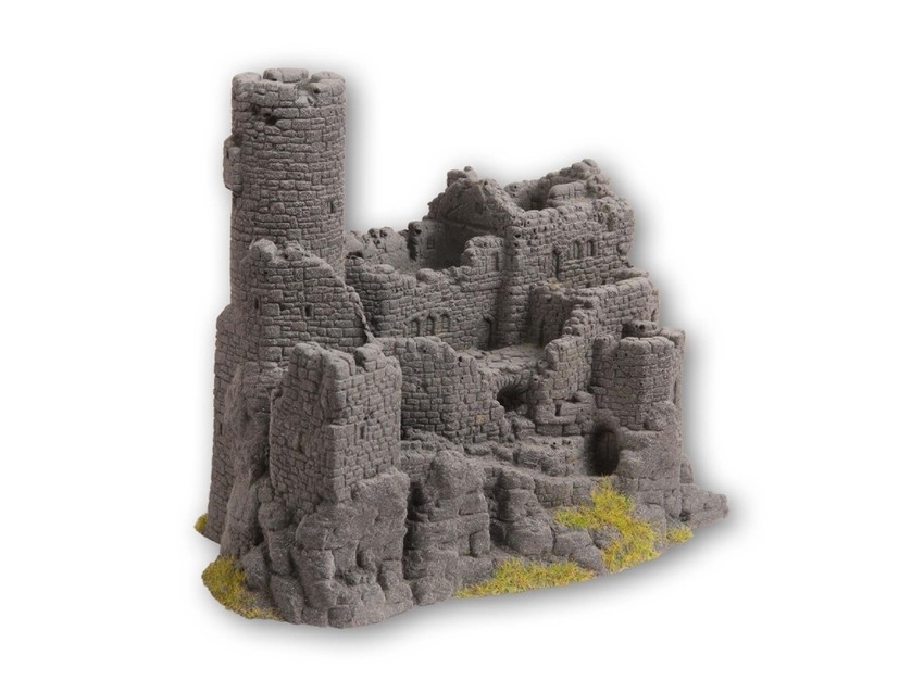 H0/TT/N-Burgruine, 15,5x10cm, 12cm hoch
