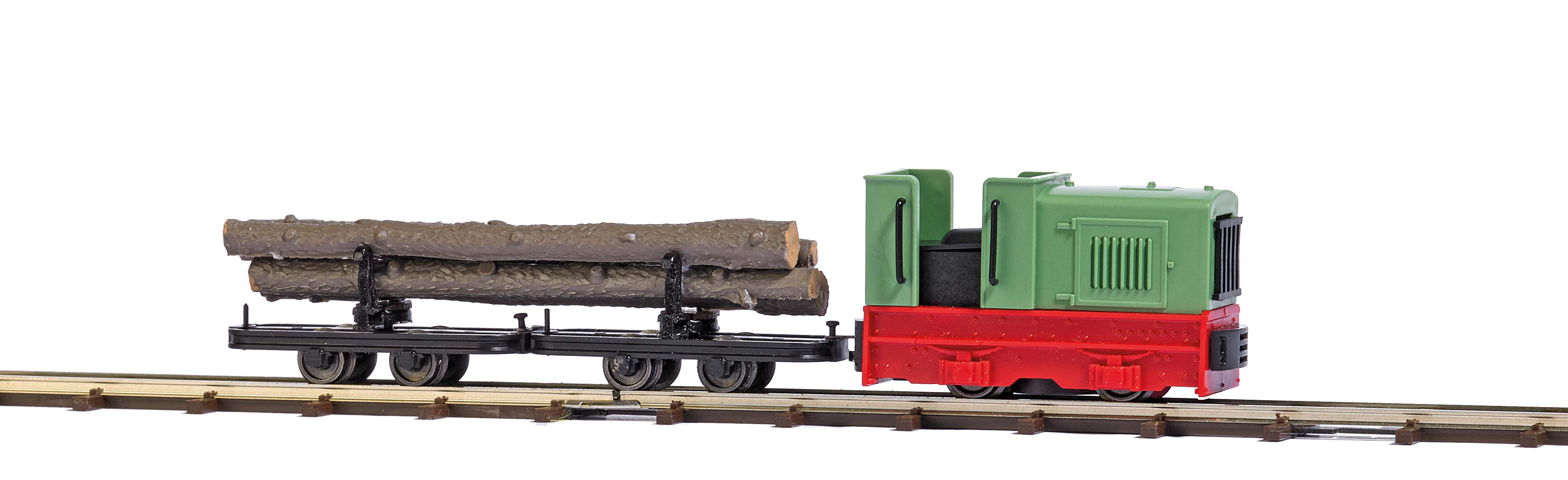 H0f-Feldbahn Start-Set Holztransport