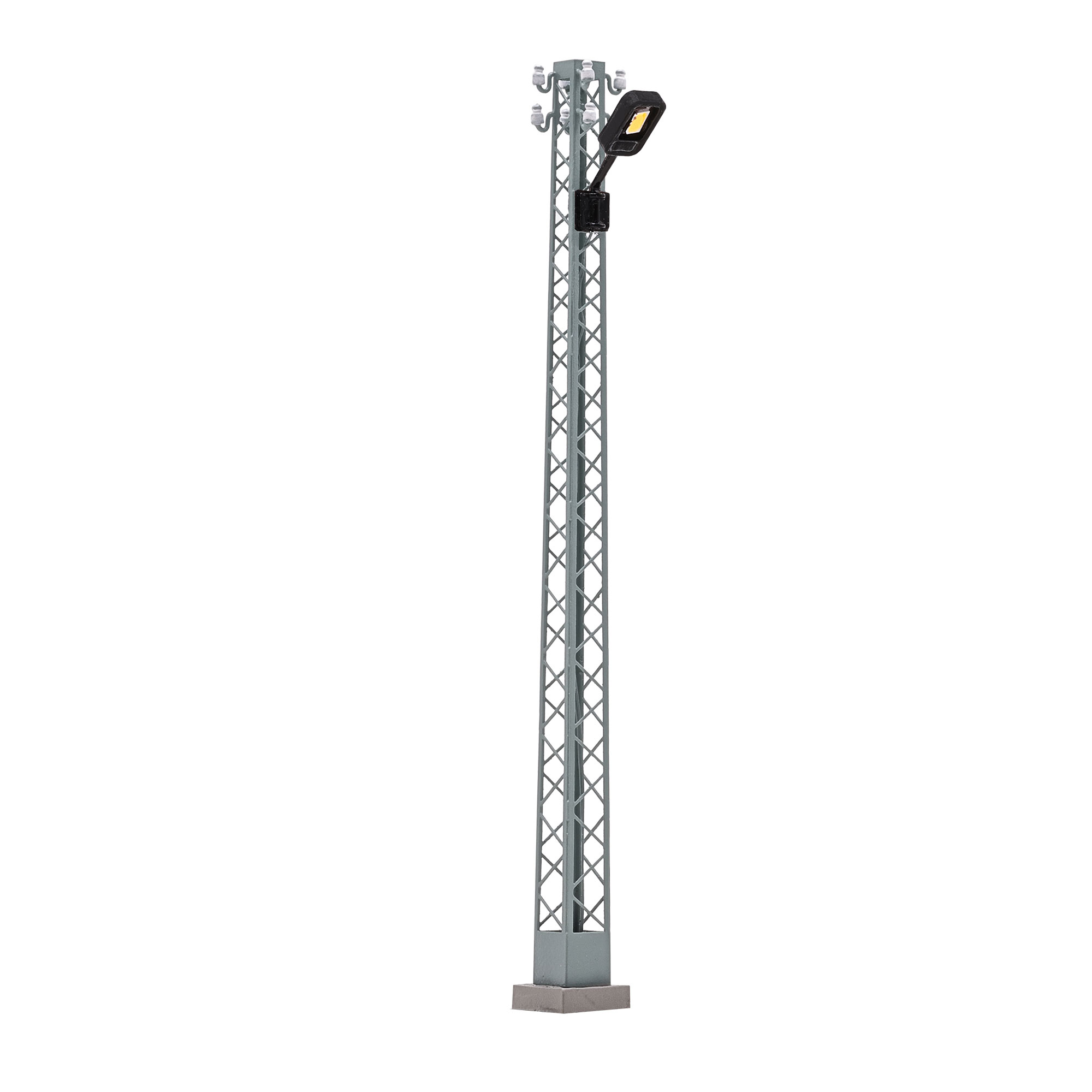Gittermastleuchte weiß eckig