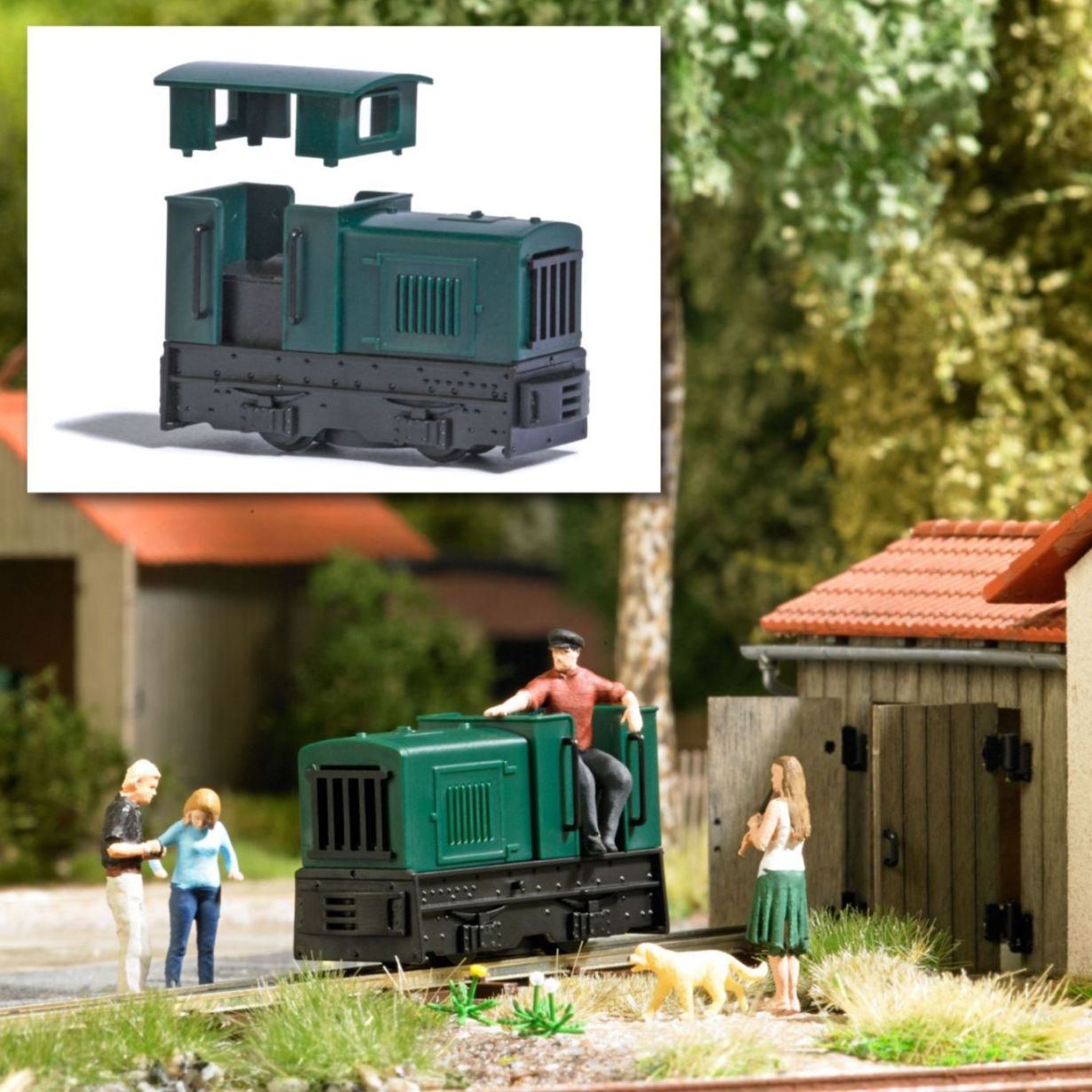 H0f-Diesellok Gmeinder 15/18