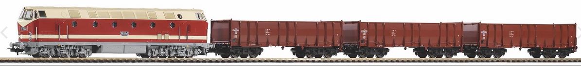 Start-Set mit Güterzug BR 119 DR+3 Wagen