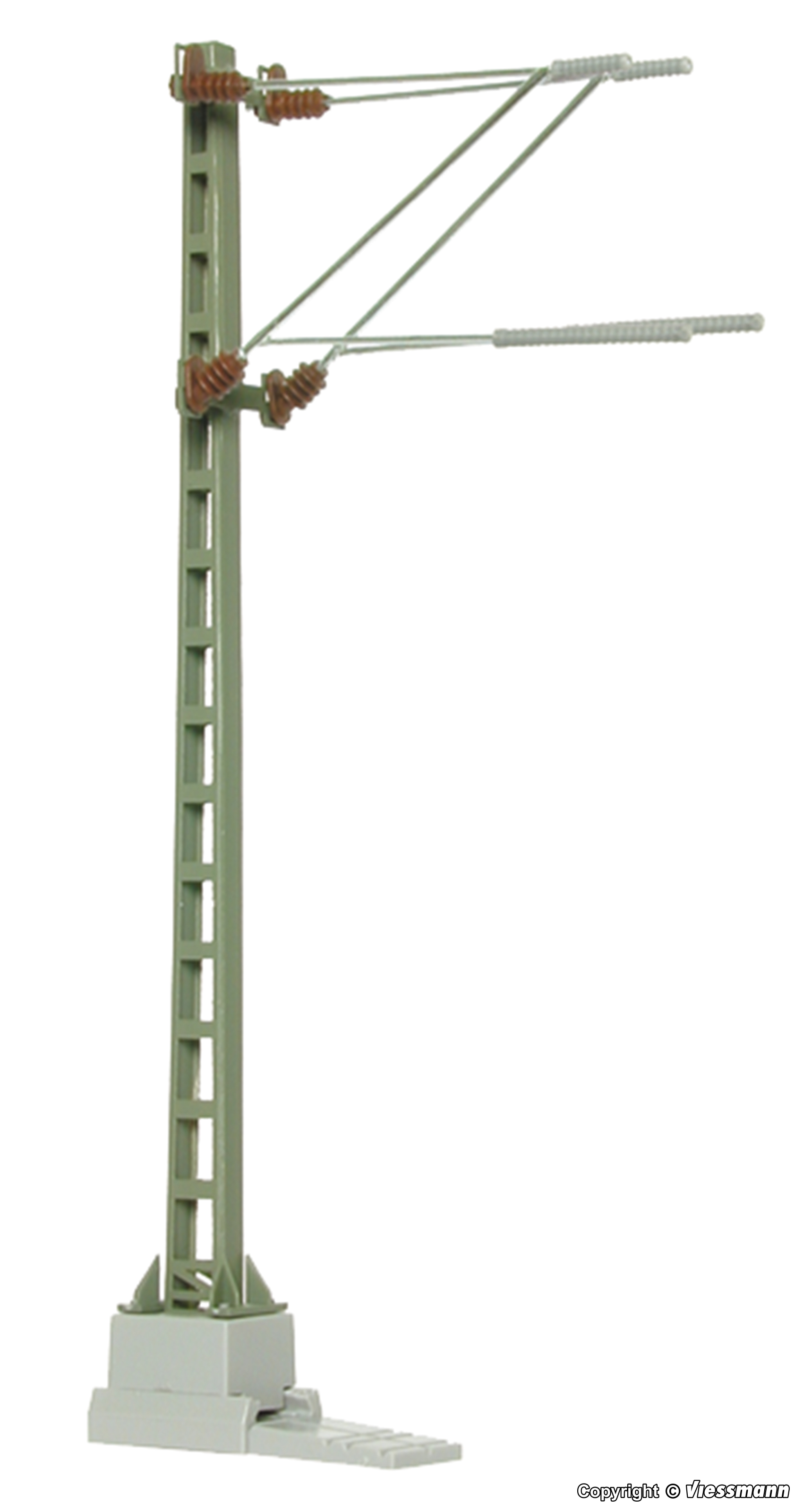 H0-Streckenmast mit Doppelausleger