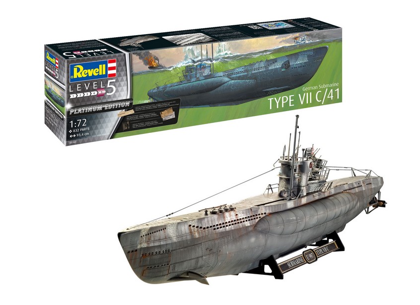 1:72-German Submarine Type VII C/4