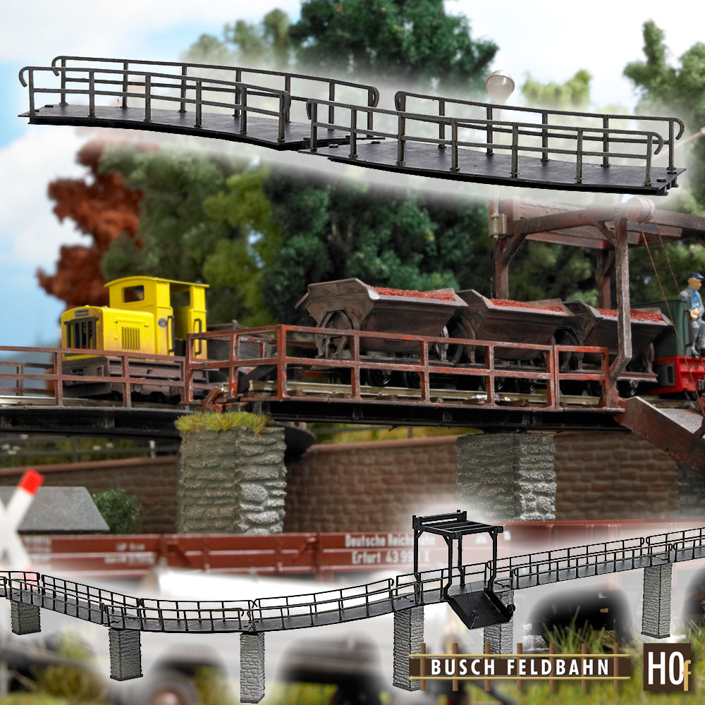 H0f-2 Brücken gebogen