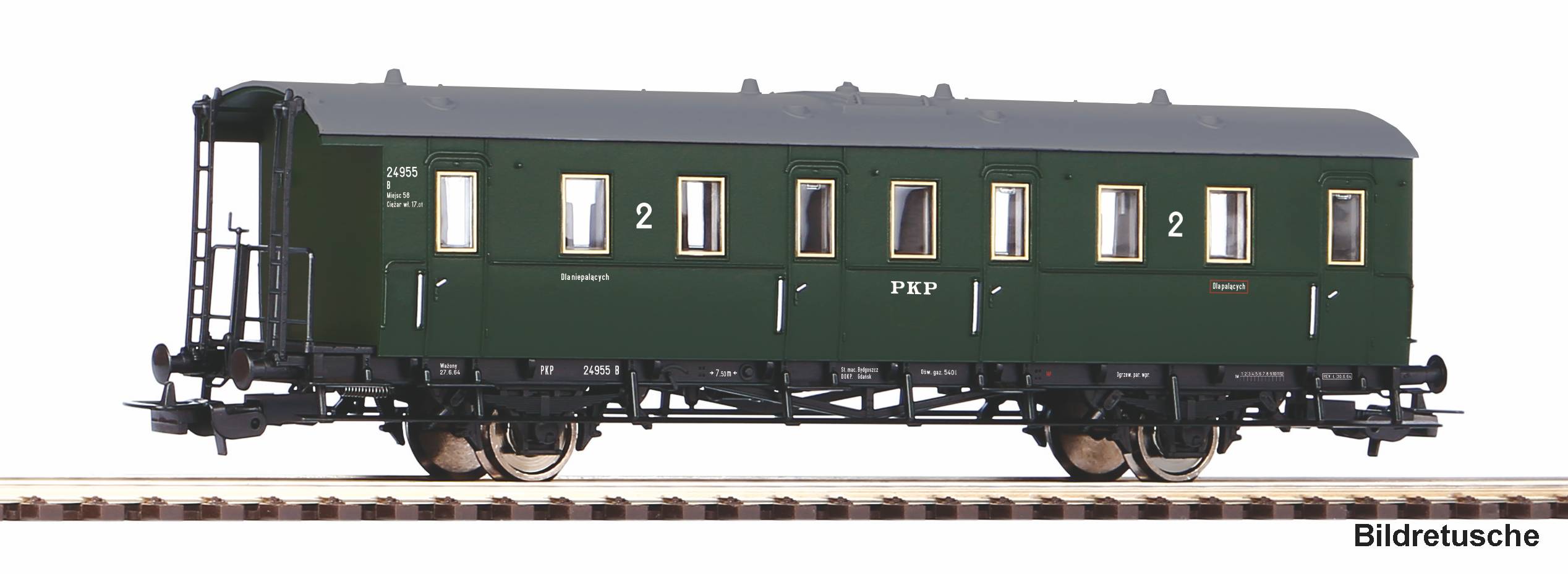 2-achs. Abteilwagen 2. Kl. PKP, Ep.III