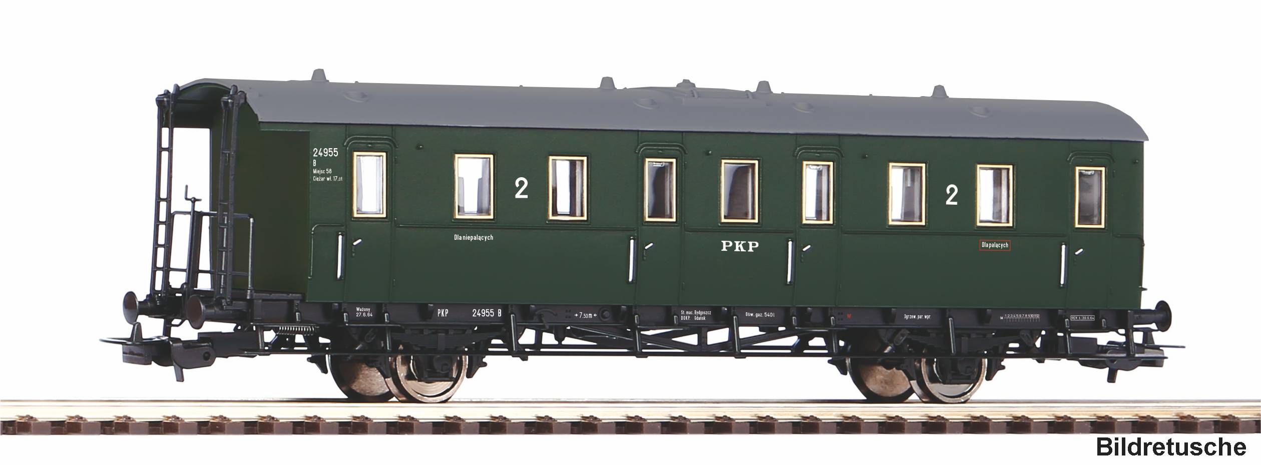 2-achs. Abteilwagen 2. Kl. PKP, Ep.III