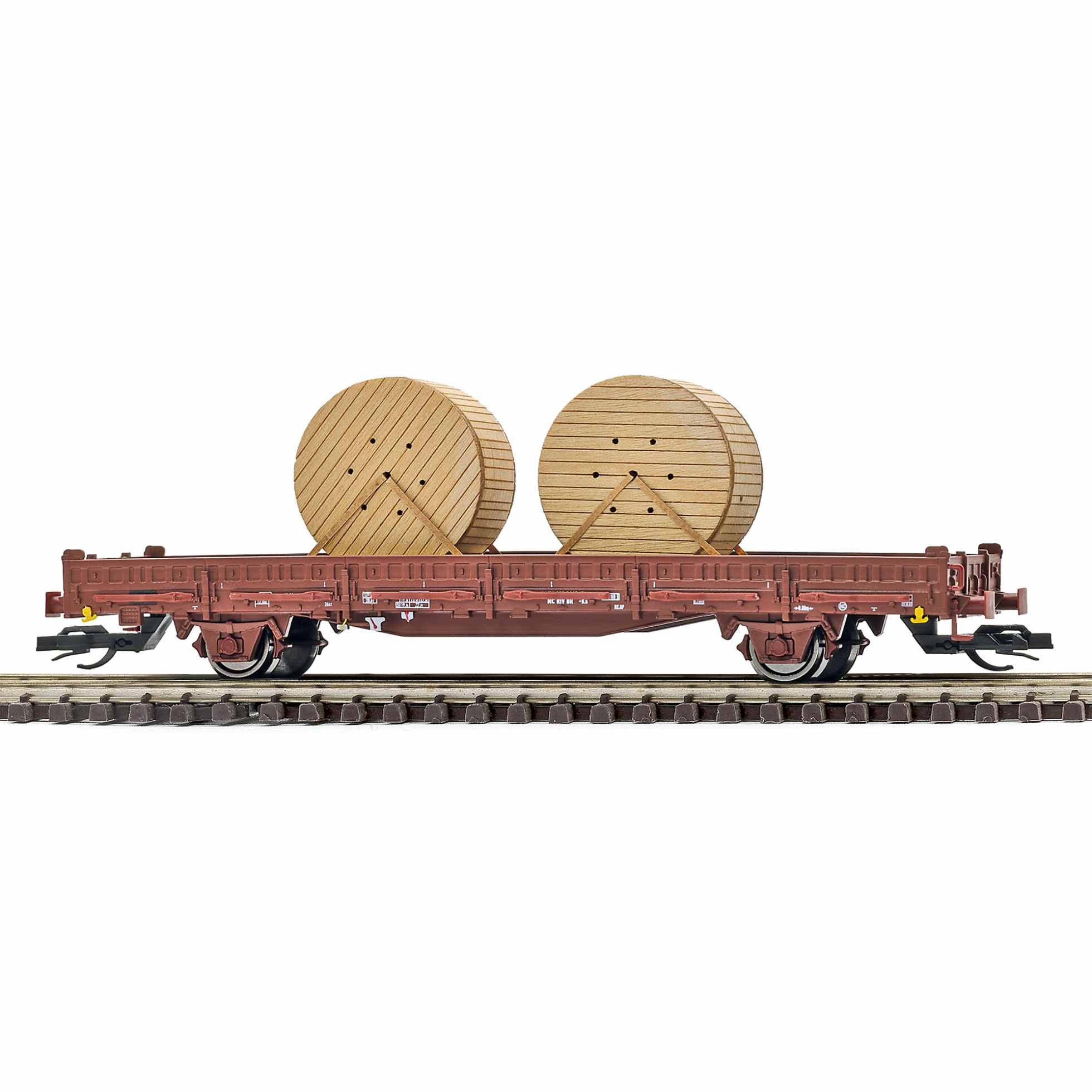 Flachwagen Ks mit 2 Kabeltrommeln
