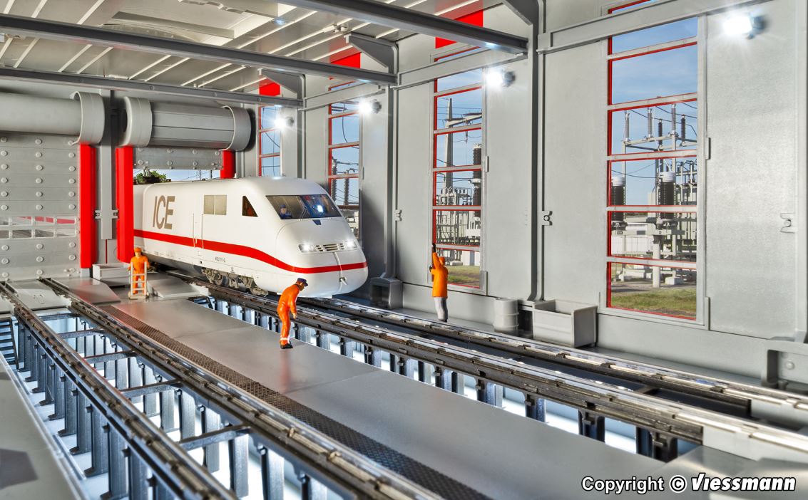H0-Wartungshalle Deutsche Bahn, modern