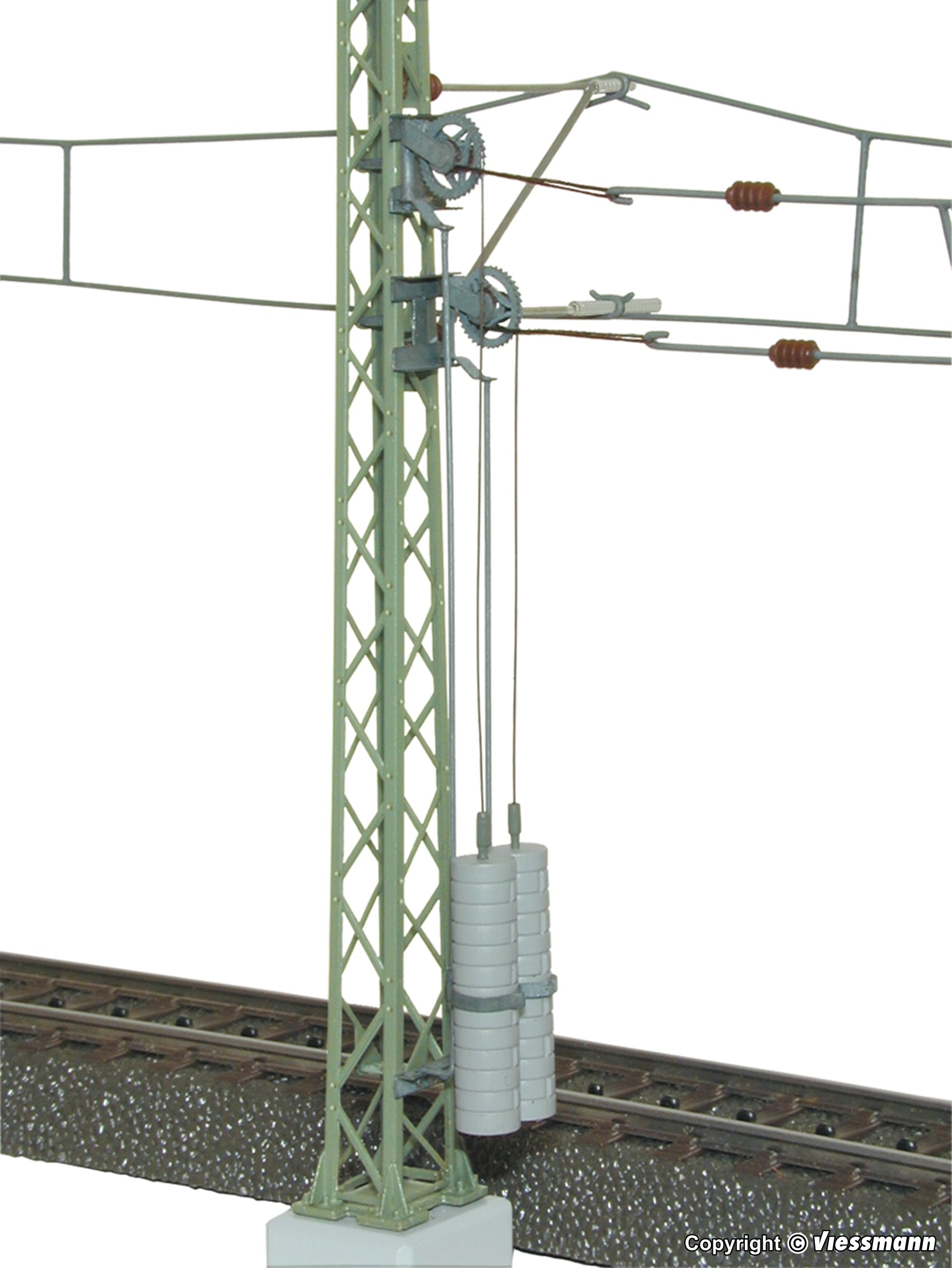 H0-Radspannwerk komplett mit Abspannmast
