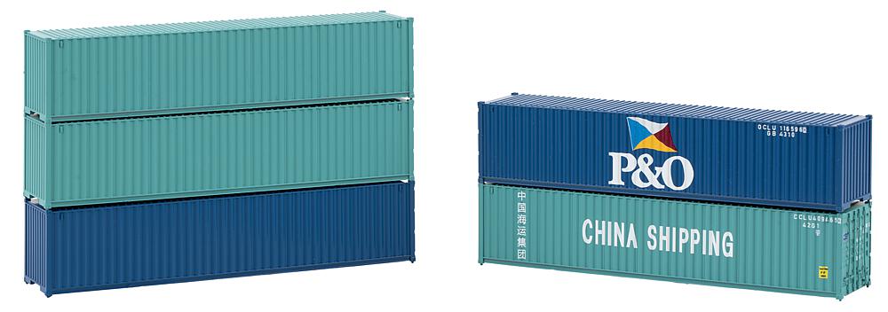 H0-40 Container, 5er-Set