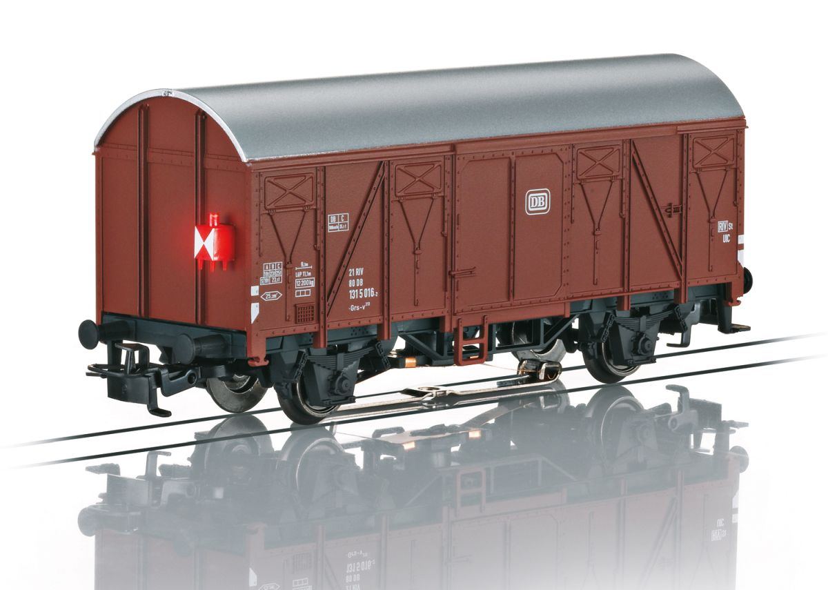 Gedeckter Güterwagen mit Schlusslicht,DB