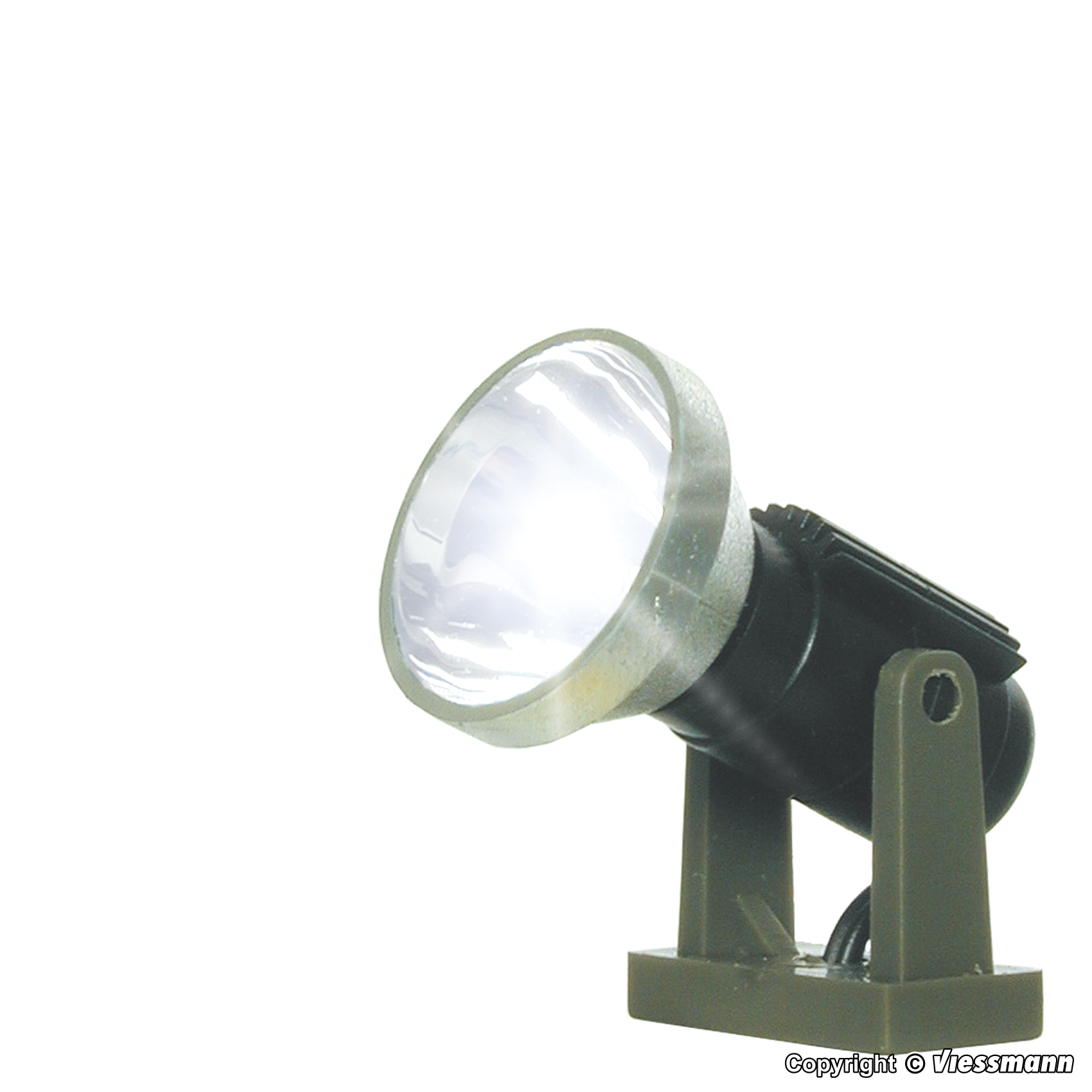 H0-Flutlichtstrahler nieder, LED weiß