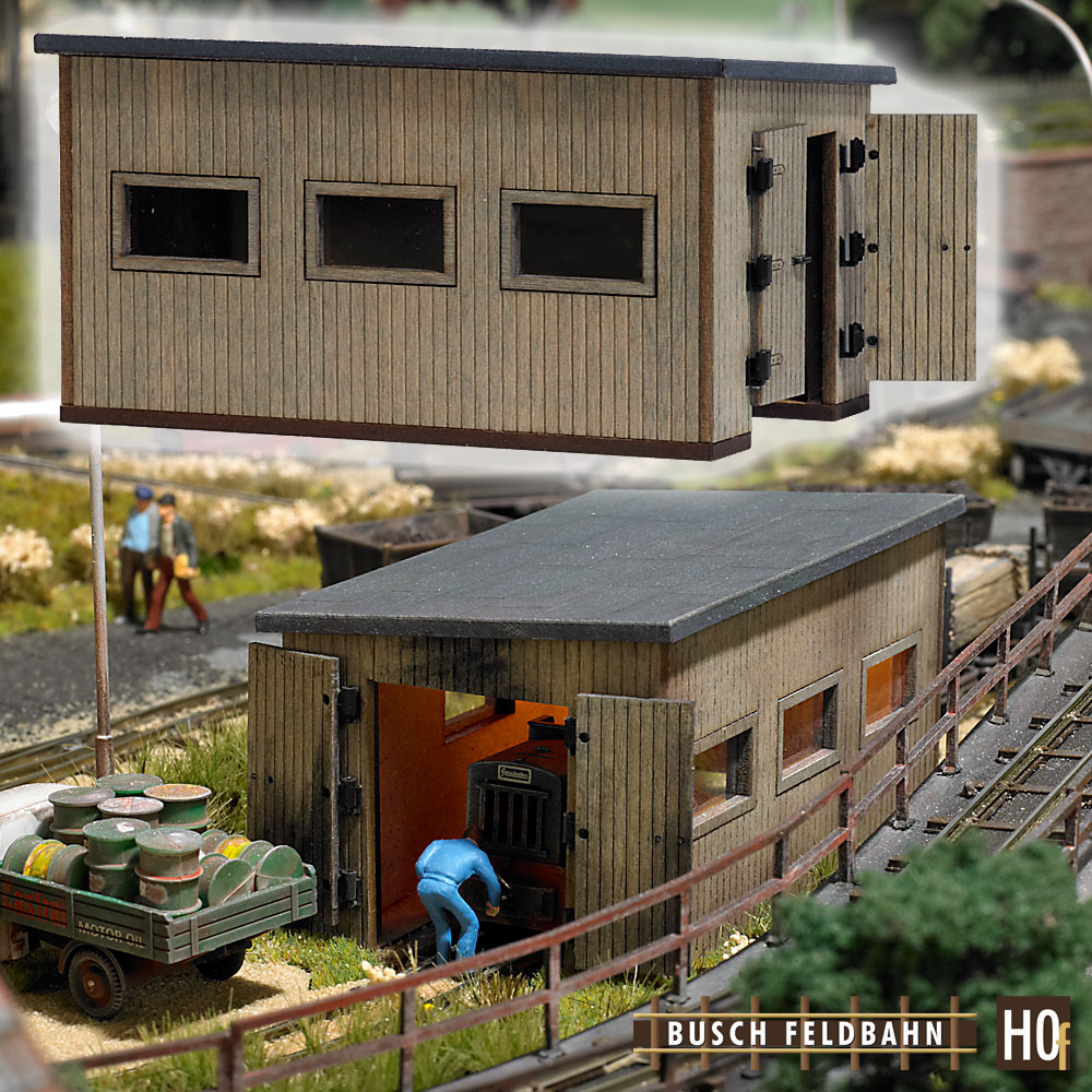 H0f-Feldbahn Lokschuppen