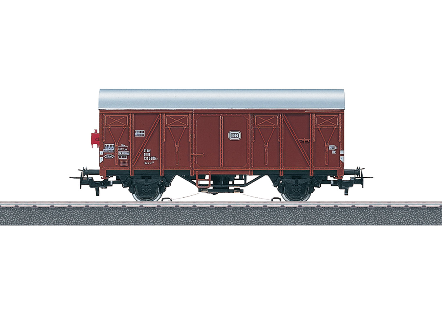 Gedeckter Güterwagen mit Schlusslicht,DB